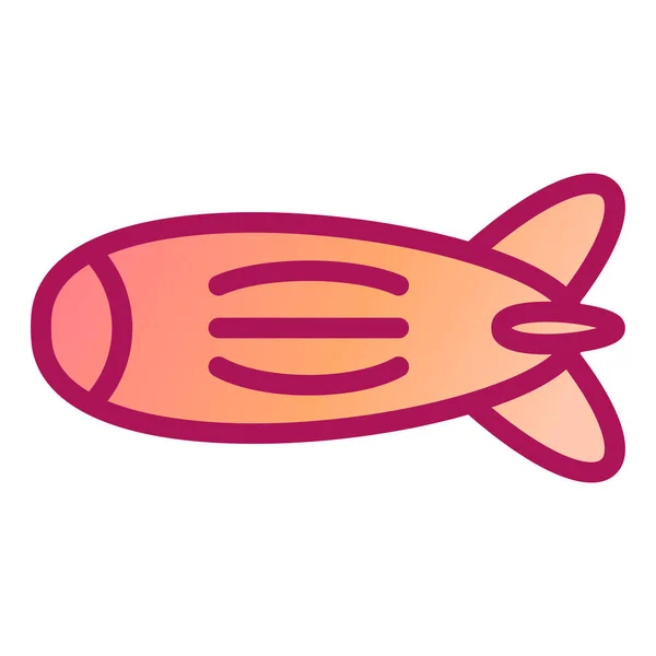Ikan Salmon Ikon Vektor Ilustrasi Datar Diisolasi Pada Latar Belakang - Stok Vektor