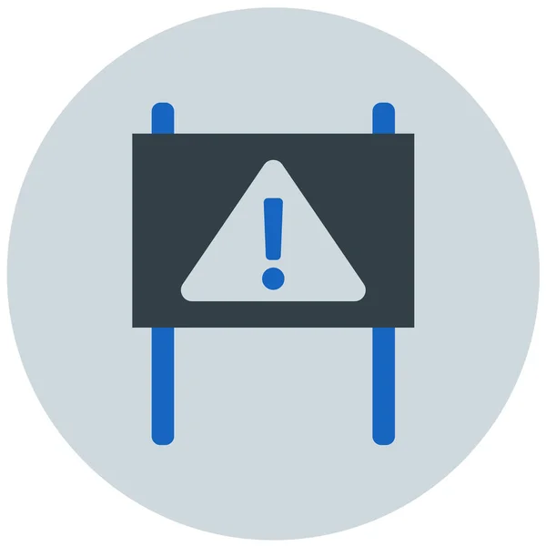 Warnung Web Symbol Einfache Illustration — Stockvektor