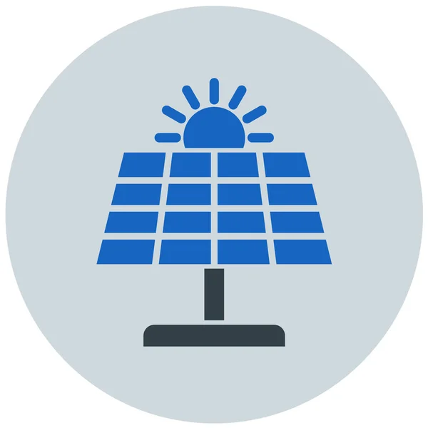 太陽電池パネル シンプルなイラスト — ストックベクタ