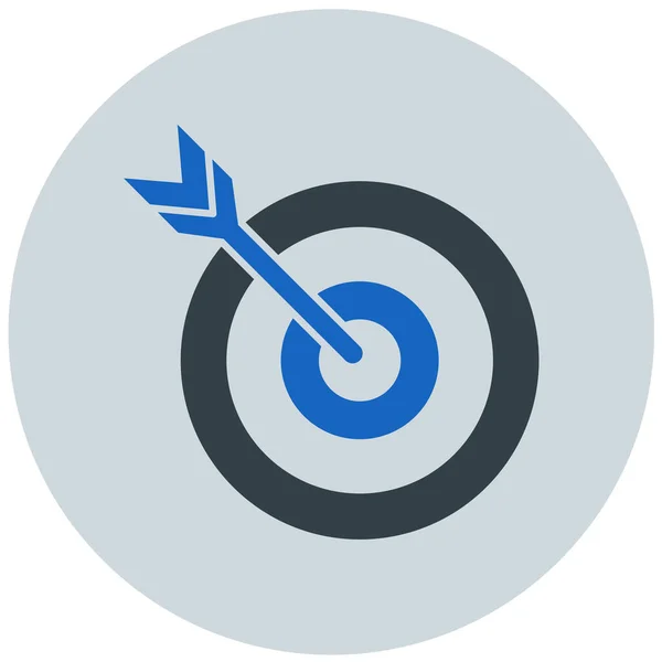 Ziel Web Symbol Einfache Illustration — Stockvektor