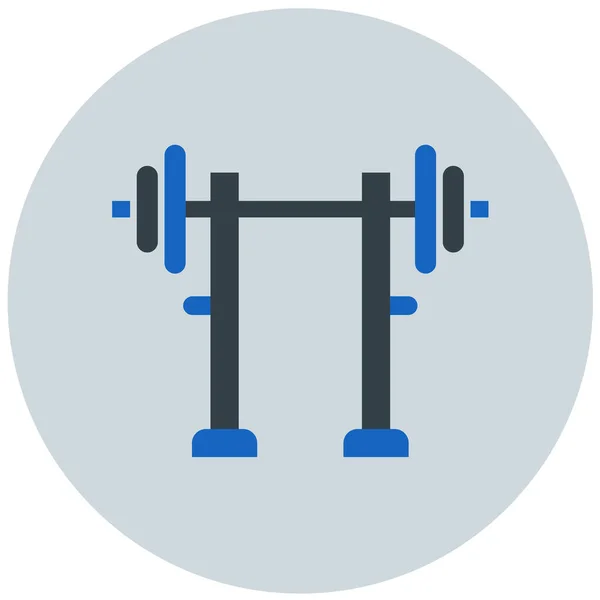 Gewichte Web Symbol Einfache Illustration — Stockvektor