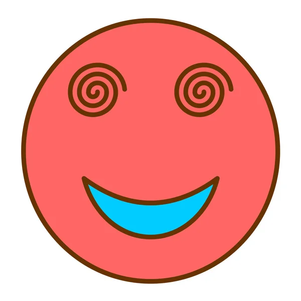 笑顔の顔の絵アイコンベクトルイラストデザイン — ストックベクタ