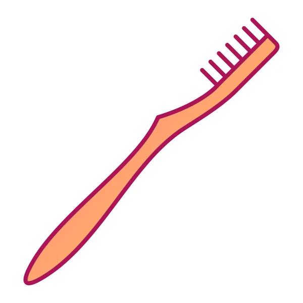 牙刷图标 用于网页设计的牙刷矢量图标的平面说明 — 图库矢量图片