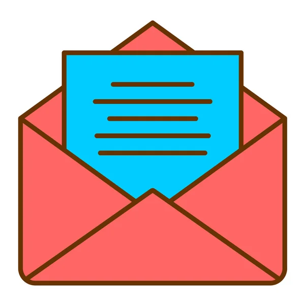 Envelope Mail Ícone Vetor Ilustração —  Vetores de Stock