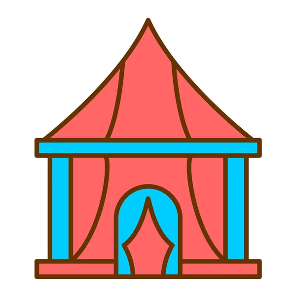 Tent Icon Vector Illustration — Stock Vector
