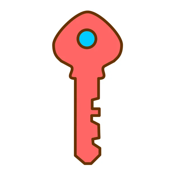 Key Icon Vector Illustration — Stock Vector