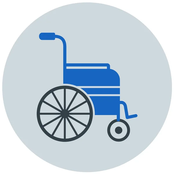 Αναπηρική Καρέκλα Σύγχρονη Εικόνα Διανυσματική Απεικόνιση — Διανυσματικό Αρχείο