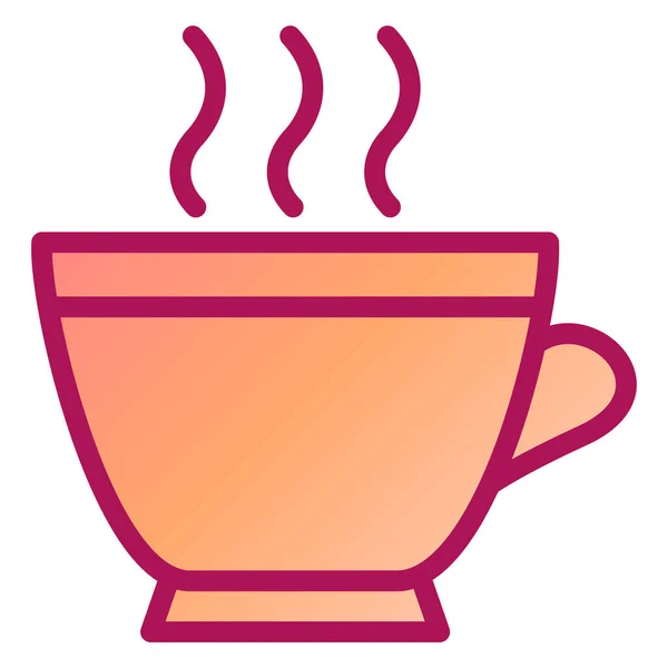 熱いお茶のカップのベクトルのアイコン — ストックベクタ