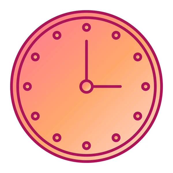 Clock Icon Flat Illustration Time Alarm Vector Icons Web — Stock Vector