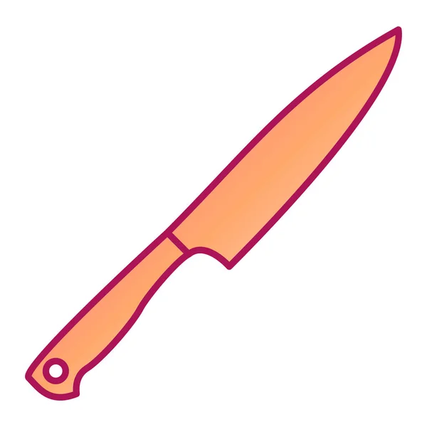 Kitchen Knife Icon Isometric Cutlery Vector Illustration — Stock Vector