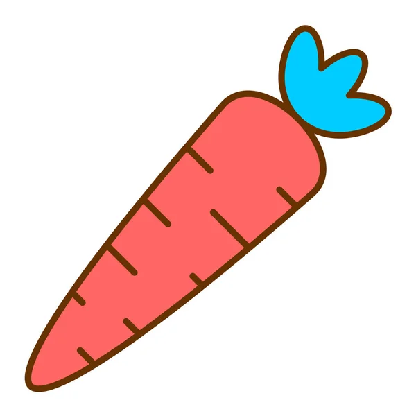 Carrot Icon Vector Illustration — Stock Vector