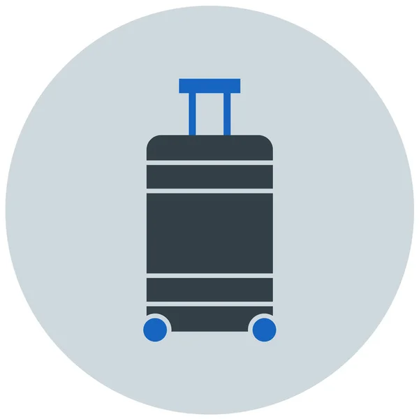 Gepäck Web Symbol Einfache Illustration — Stockvektor