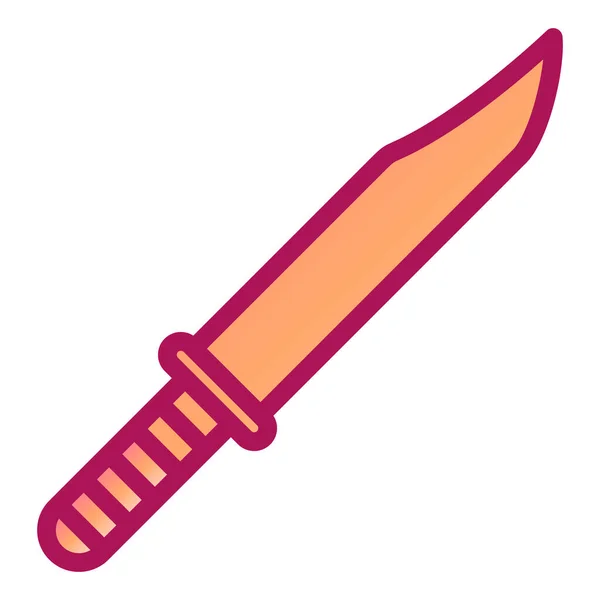 Cuchillo Icono Vector Ilustración — Vector de stock