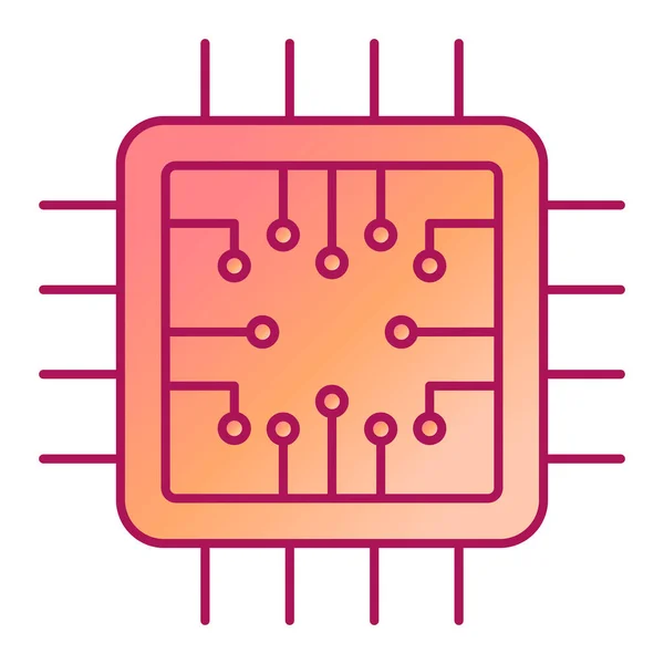 Işlemci Simge Vektör Çizim — Stok Vektör