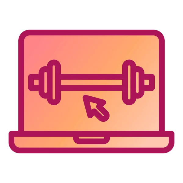 Fitness Salud Icono Vector Ilustración — Vector de stock