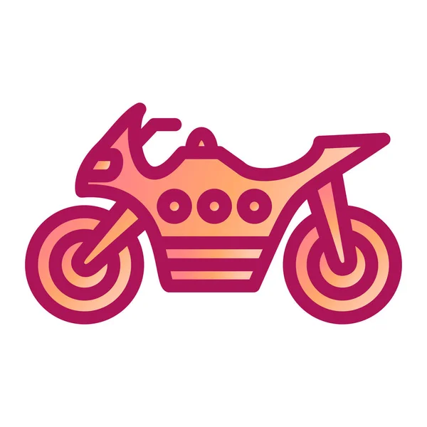 Motorcycle Icon Vector Illustration — Stock Vector