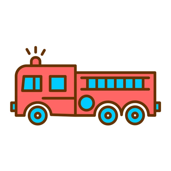 Autobús Escolar Icono Vector Ilustración Diseño — Vector de stock