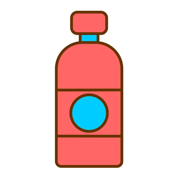 Butelkę Ikona Web Prosta Ilustracja — Wektor stockowy