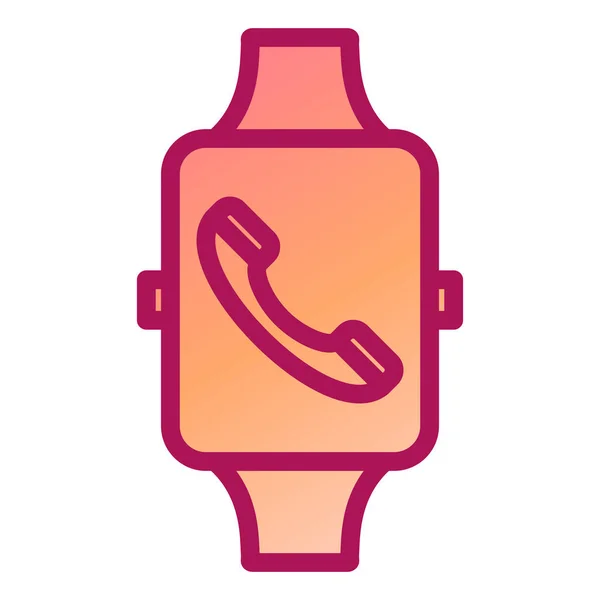 Smartwatch Mobile Phone Icon Vector Illustration — Stock Vector