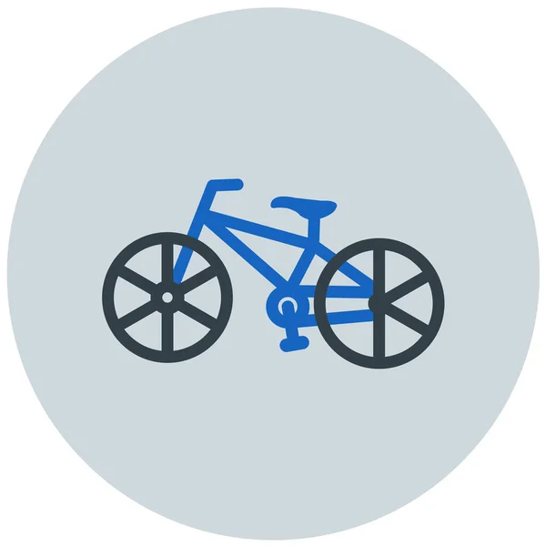 Bicicleta Icono Web Ilustración Simple — Vector de stock