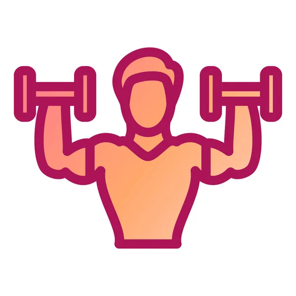 Fitness Bodybuilding Vector Illustration — стоковый вектор