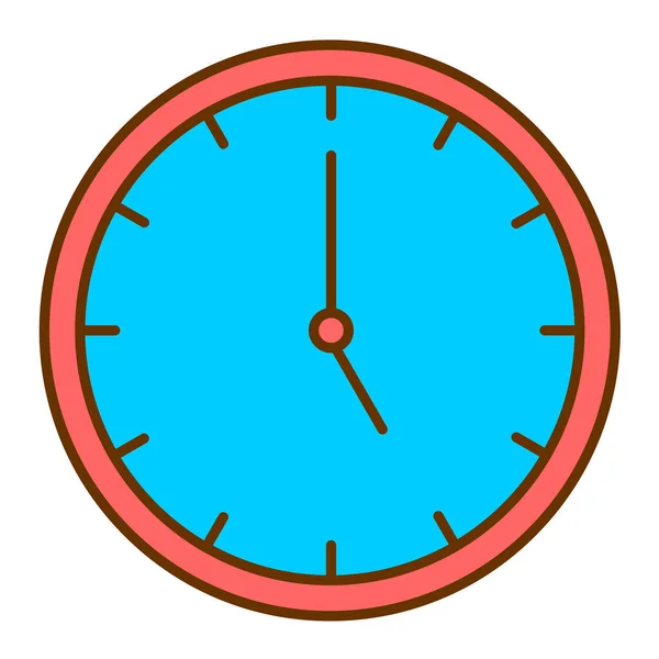Reloj Icono Vector Ilustración — Archivo Imágenes Vectoriales
