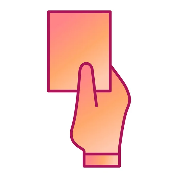 Finger Hand Icon Flat Color Design Vector Illustration — Stock Vector