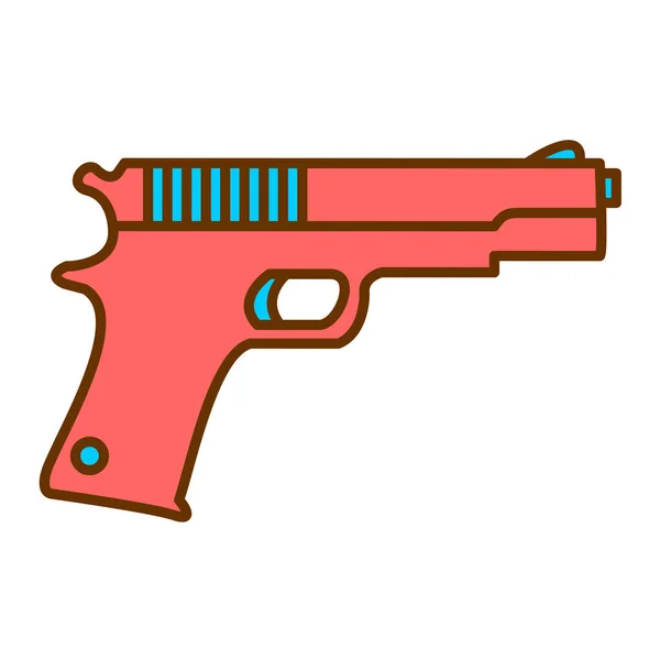 Illustration Vectorielle Icône Moderne Pistolet — Image vectorielle