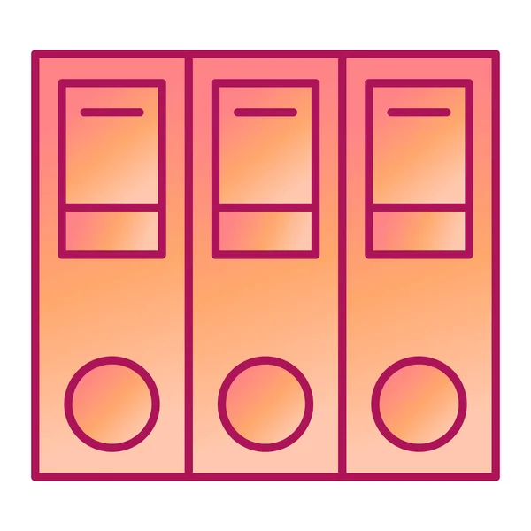 Büro Ordner Symbol Vektor Illustration Grafik Design — Stockvektor
