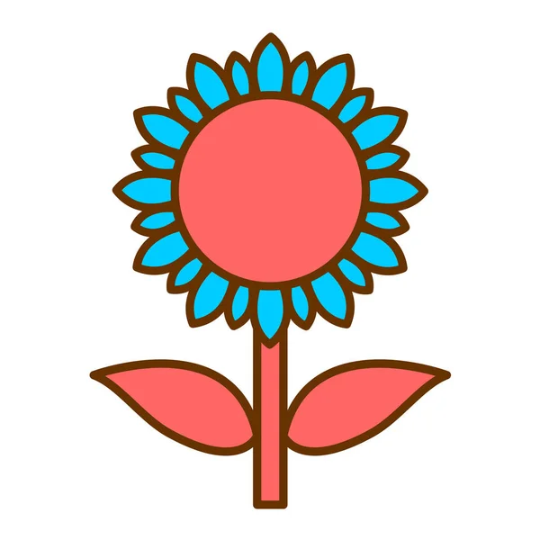 Blume Moderne Symbol Vektor Illustration — Stockvektor