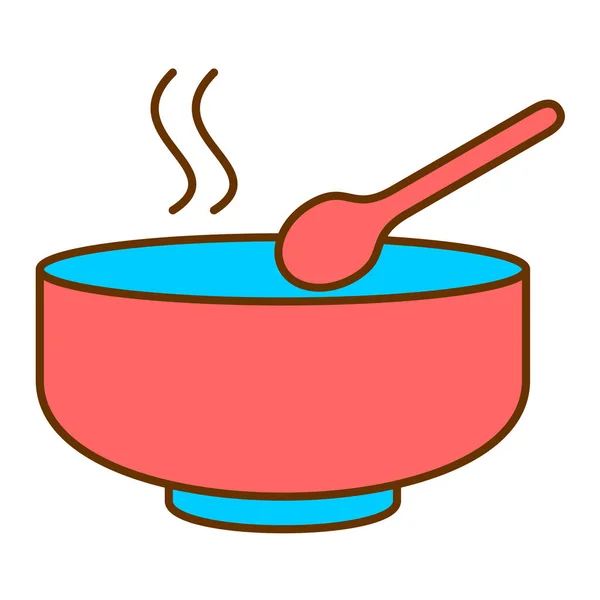 Soup Icon Vector Illustration — Stock Vector