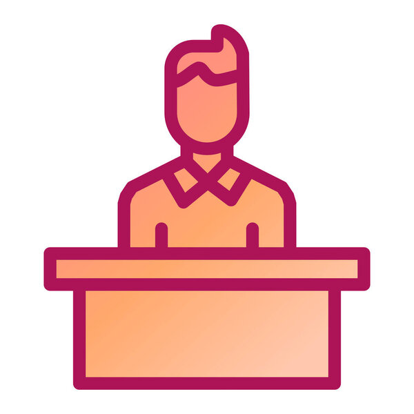 business and office line vector icon.