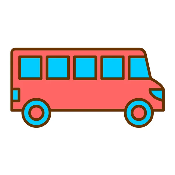 Bus Pictogram Vector Illustratie — Stockvector