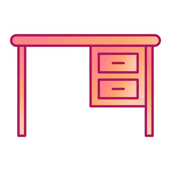 Tabela Cadeira Ícone Vetor Ilustração Design — Vetor de Stock