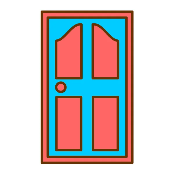 Fenstervektorsymbol Flachbild Illustration Folge — Stockvektor