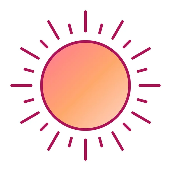 Slunce Moderní Ikona Vektor Ilustrace — Stockový vektor