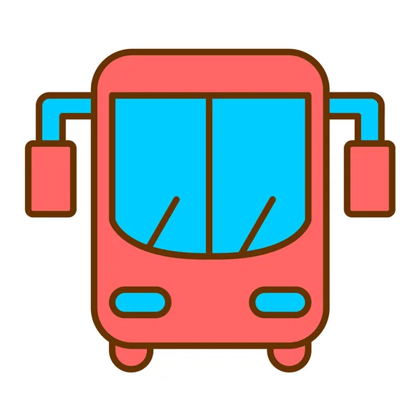 Автобус Веб Іконка Проста Ілюстрація — стоковий вектор