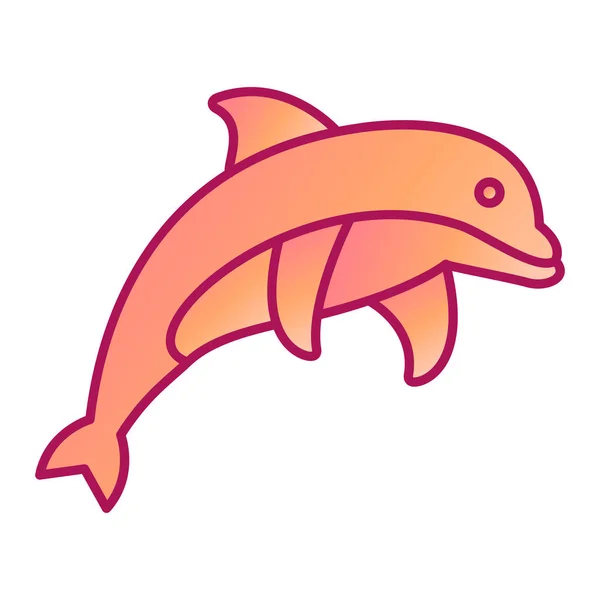 Delphin Icon Vektor Illustration — Stockvektor