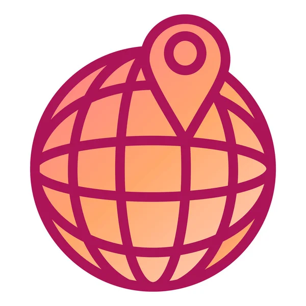 Globe Icon Vector Illustration — Stock Vector