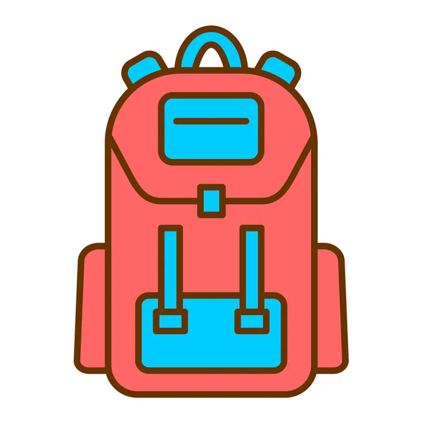 Rucksack Symbol Vektor Illustration — Stockvektor