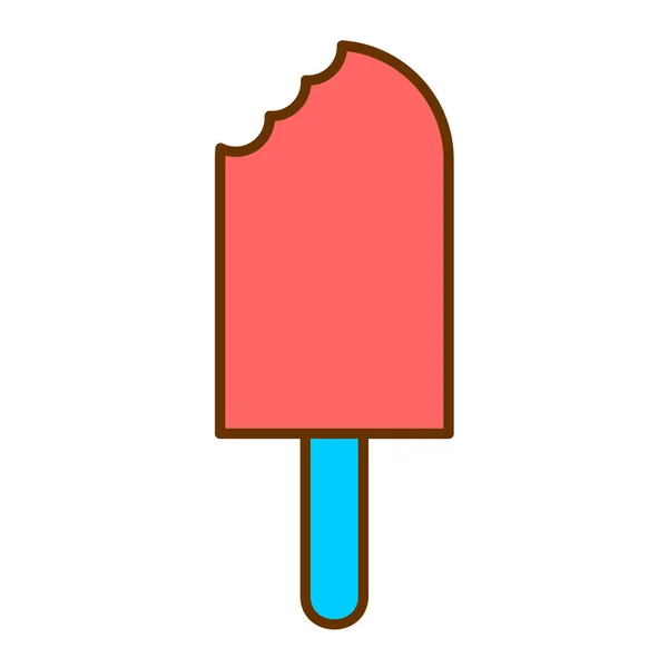 Ice Cream Icon Vector Illustration — Stock Vector