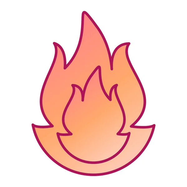 Vektor Illustration Eines Feuerflammensymbols — Stockvektor