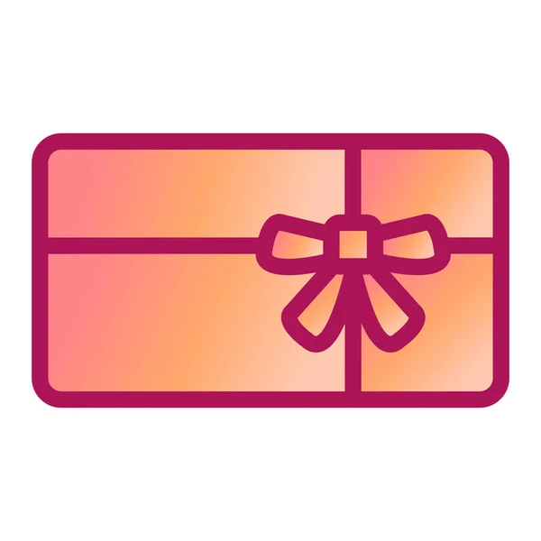 Gift Box Ribbon Bow Icon Vector Illustration Design — Stock Vector