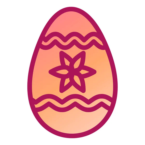 Huevo Pascua Con Arco Ilustración Vectorial — Vector de stock