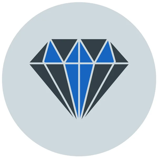 Diament Ikona Web Prosta Ilustracja — Wektor stockowy