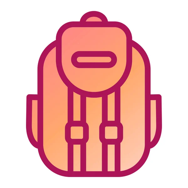 Rucksack Web Symbol Einfache Illustration — Stockvektor