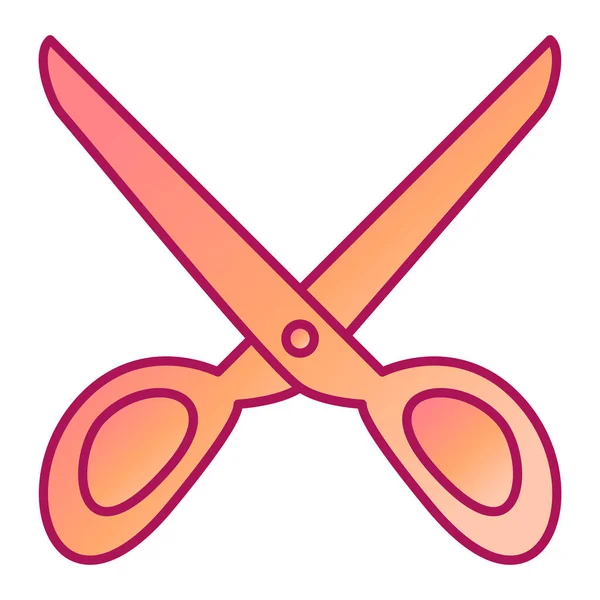 아이콘 Outline Illustration Scissor Vector Icons Web — 스톡 벡터