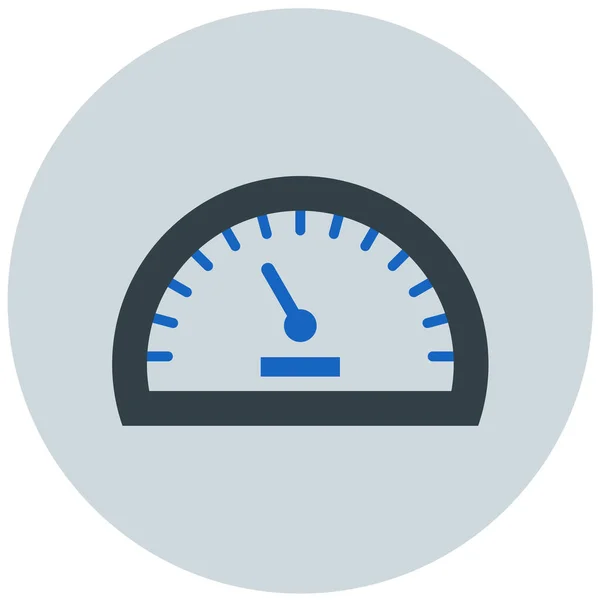 Snelheidsmeter Moderne Pictogram Vector Illustratie — Stockvector