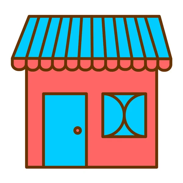 Tienda Icono Web Vector Ilustración — Archivo Imágenes Vectoriales