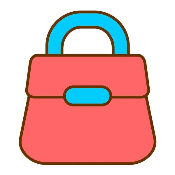 Handtasche Web Ikone Einfaches Design — Stockvektor